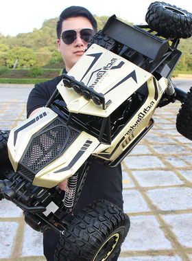 4DRC超大号遥控车四驱攀爬大脚车漂移越野车高速赛车男孩玩具汽车