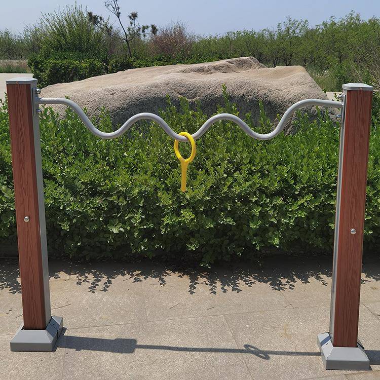 塑木室外健身器材户外小区社区广场老年人体育运动路径套装单杠