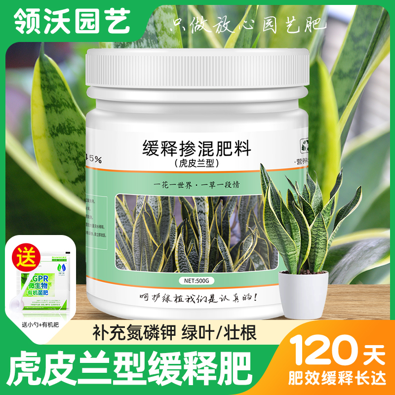 虎皮兰肥料专用肥金边虎皮兰营养肥料室内盆栽植物复合颗粒缓释肥
