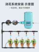 新品 自动浇花器套装 喷滴两用雾化微喷细雾喷淋喷灌自吸水泵