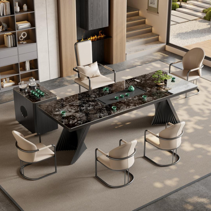 轻奢2025款岩板茶桌椅组合高端现代意式风家用阳台办公一新疆包邮,住宅家具,家用茶台/茶桌,淘宝优惠券,粉丝福利购,淘宝优惠卷