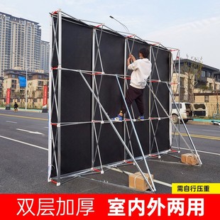 户外防风拉网展架折叠签到墙桁架背景架大型广告喷绘展架展示架子