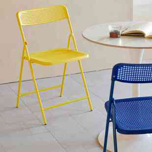 可收纳折叠椅托帕瑞椅子室内户外可折叠收纳椅小户型简约餐桌椅洞