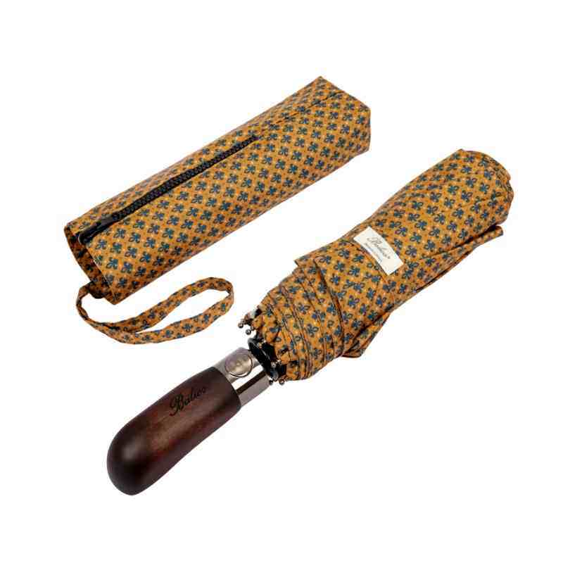 2025新款英国Balios雨伞双层实木手柄商务高端伞送礼自动雨伞男士