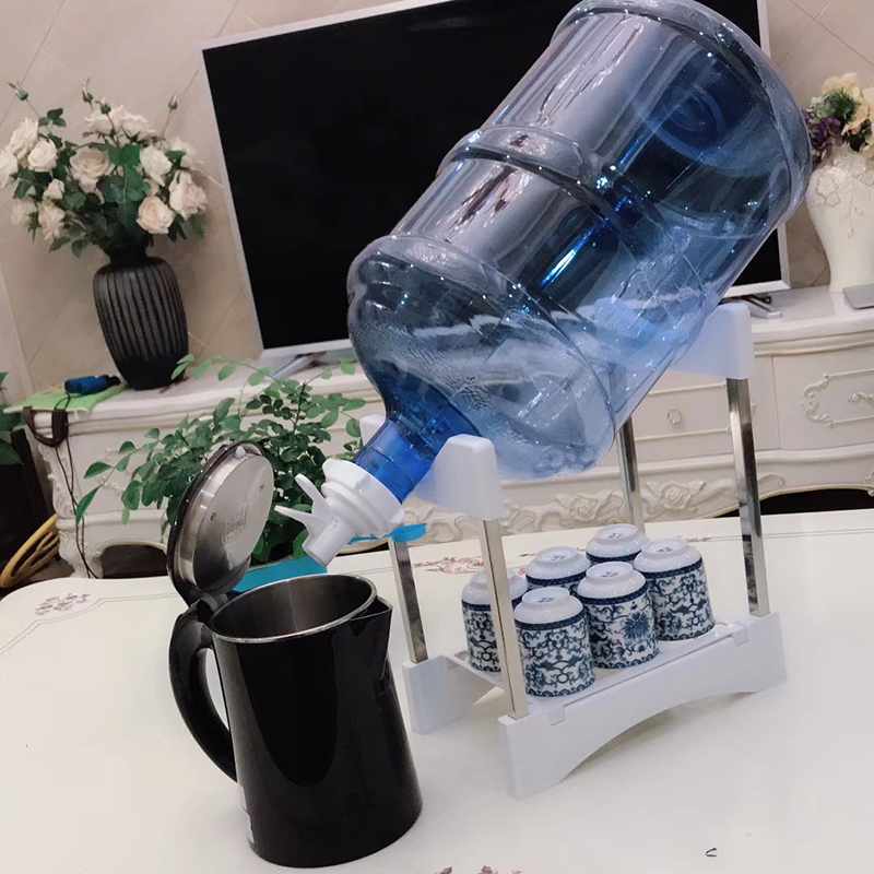 大桶水支架倒置带水嘴饮水器纯净桶装水支架子矿泉水饮水桶抽水器