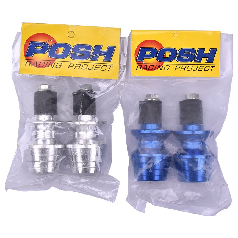 摩托车街车改装通用手把堵头车把塞防滑把手堵平衡块铝合金手把头