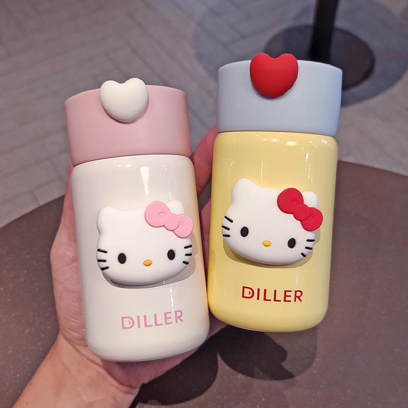Diller迷你口袋小巧保温杯女生可爱高颜值2024新款便携小容量水杯