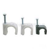 专业供应钢钉线卡圆形方型线卡固定夹电源线扣压线扣高碳钉