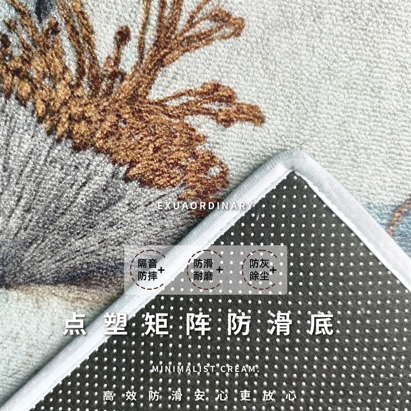 高级感入户门地垫家用耐脏门垫门口进门脚垫客厅大地毯垫子可裁剪