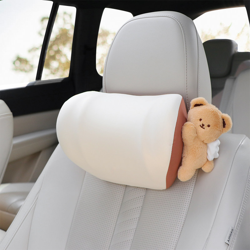 汽车头枕护颈枕可爱护腰靠垫车载座椅高档车用颈枕靠枕四季通用女