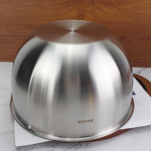 出德欧式加深料理盆1810不锈钢轻奢搅拌盆打发防溅烘焙揉面洗菜盆