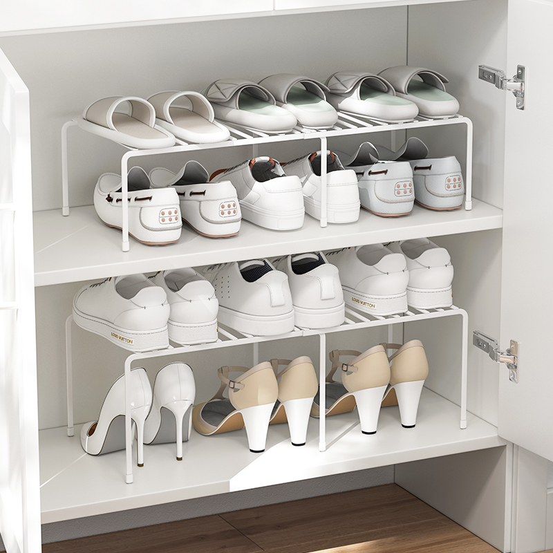 御仕家鞋架收纳神器鞋柜隔板可伸缩叠加多层内置分层架鞋子省空间