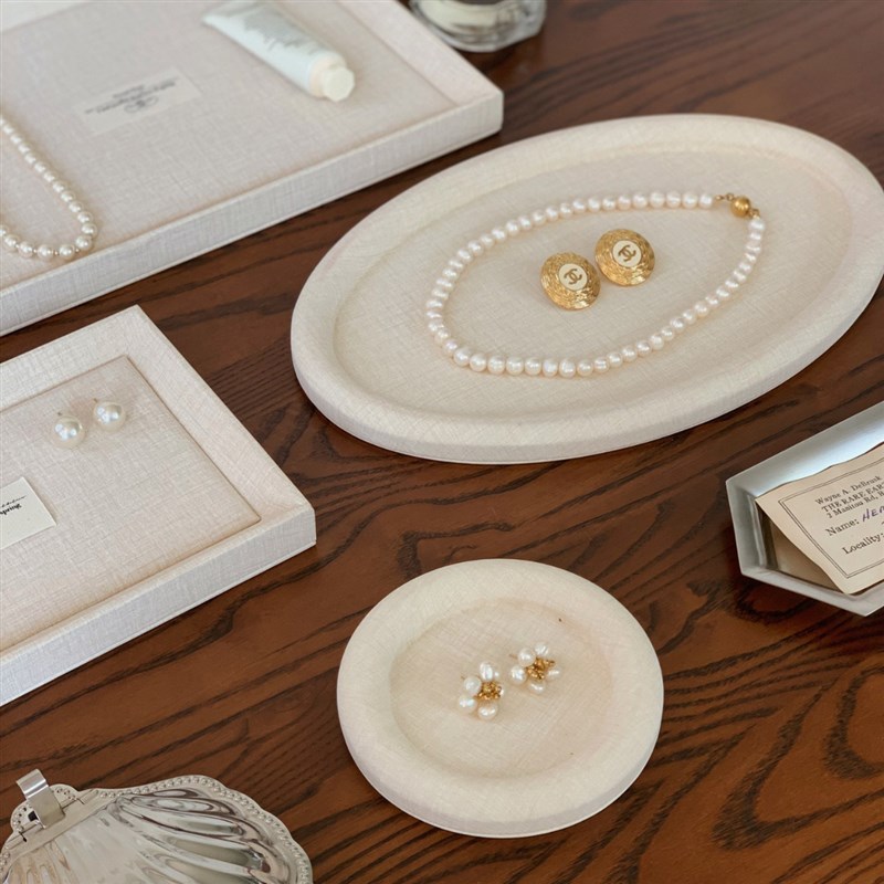 托盘珠戒指项链陈列展示架首饰盒直播道具展示盘耳钉饰品耳饰