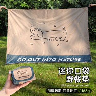 野餐垫便携式可折叠迷你防泼水加厚防潮垫野餐公园沙滩露营地布席