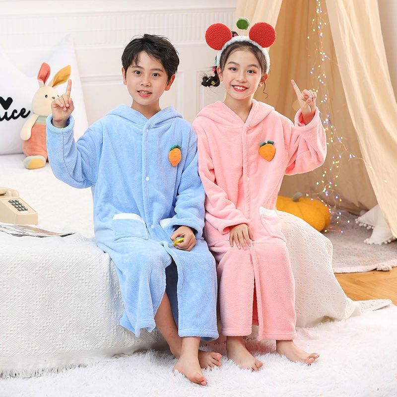 儿童浴袍有袖可穿式连帽浴巾可穿可裹游泳冬季中大男女童专用浴衣,婴童用品,浴巾,淘宝优惠券,粉丝福利购,淘宝优惠卷