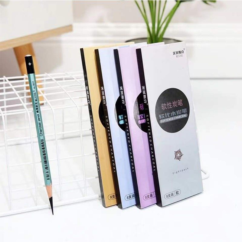 美莱斯克炭笔美术专用铅笔素描速写绘画特软软炭中炭硬炭专业画笔,文具电教/文化用品/商务用品,炭笔,淘宝优惠券,粉丝福利购,淘宝优惠卷