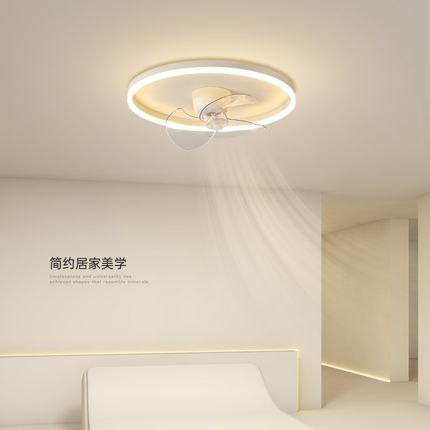最光风扇灯简约现代led吸顶灯卧室灯客厅灯餐厅书房房间中山灯具