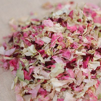 亚马逊Confetti天然玫瑰干花瓣五彩纸屑婚礼派对装饰撒花真花瓣外