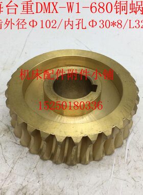 上海台重侧面铣动力头DMX-W1-680铜蜗轮铜涡轮 Z30/M3/Φ30/L32