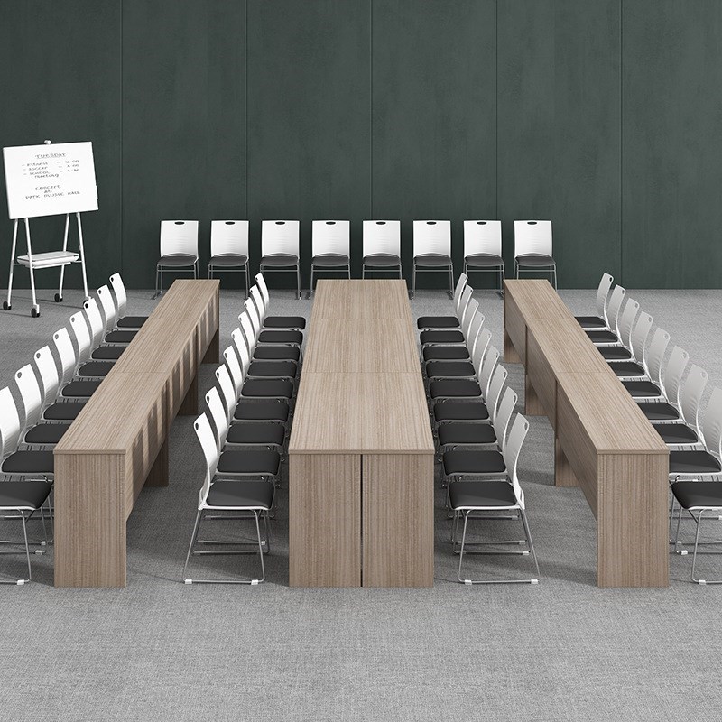 培训桌长条桌简约k现代学校课桌演讲条形桌子组合会议桌多人组合