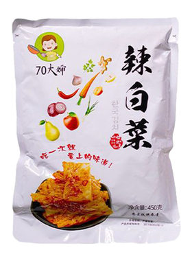70大婶韩式辣白菜泡菜正宗即食延边朝鲜族小包装酱菜咸菜下饭菜