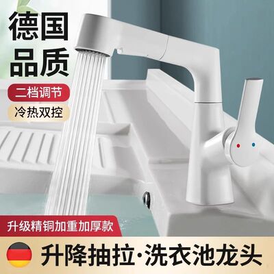 阳台洗衣池水龙头抽拉式冷