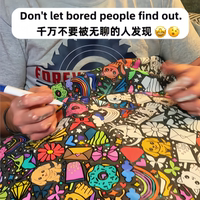 DIY hand-painted colored blankets, children's coloring and painting blankets, water-washable non-fading graffiti blankets, stress-relieving air-conditioned sofa blankets thumbnail 2