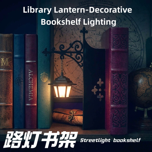 铁艺复古书夹式氛围小夜灯