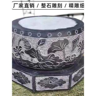 柱墩石庭院装饰柱墩底座柱础石墩子彷古古建可定制柱脚青石柱顶石