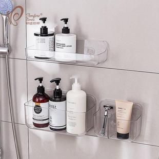 免打孔洗澡间置物架卫生间挂壁式浴室冲凉房洗漱台墙上淋浴收纳架