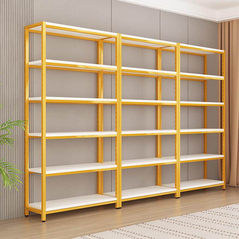 货架多层置物架超市便利店钢木展示柜鞋包化妆品产品陈列展示架子