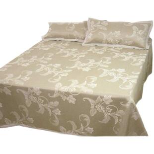 哈麻双鹤 36支锦缎织法雨露纯亚麻凉席三件套湿纺2米2.2米床用