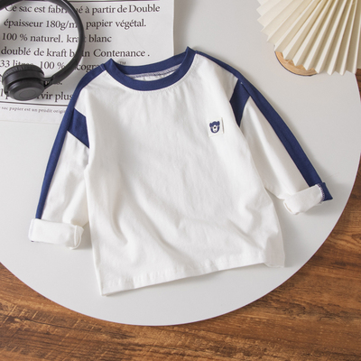 男童长袖T恤春秋季新款圆领