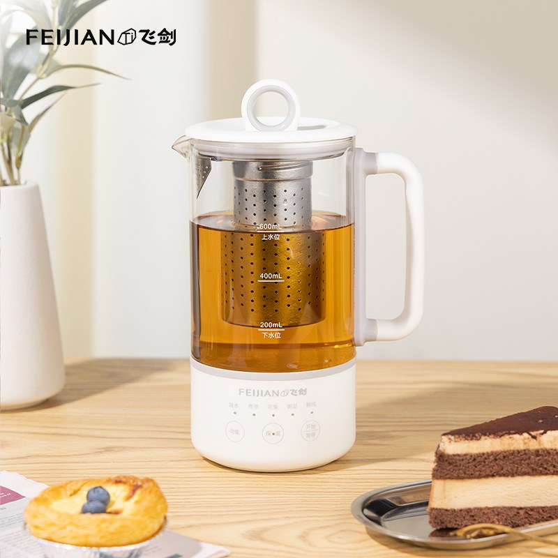 飞剑纯钛办公室迷你女士一人养生杯电炖杯烧水烧茶壶电热煮茶一体