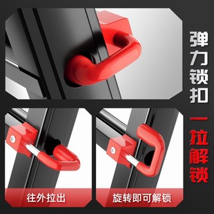 小巨人伸缩梯子人字梯家用升降便携折叠加厚多功能楼梯工程