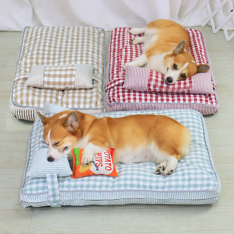 宠物窝睡垫狗窝四季通用柯基泰迪可拆洗狗狗用品冬天冬季保暖地垫