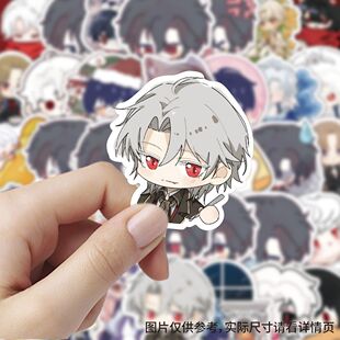 180张Q版月影别墅周边贴画卡通动漫二次元贴纸手机手账笔记本贴纸