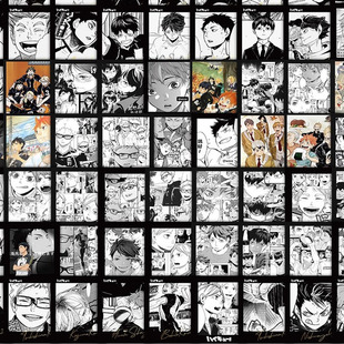 126张排球少年贴纸日向翔阳影山飞雄月岛萤泽村大地装饰防水贴画