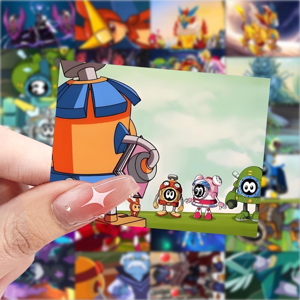 新款赛尔号手绘素材贴纸卡通装饰手机儿童手账玩具防水贴画素材