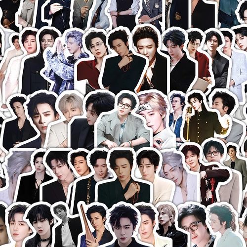 80张刘宇宁贴纸合集内娱高颜值男明星周边ins风帅气照片diy不留胶