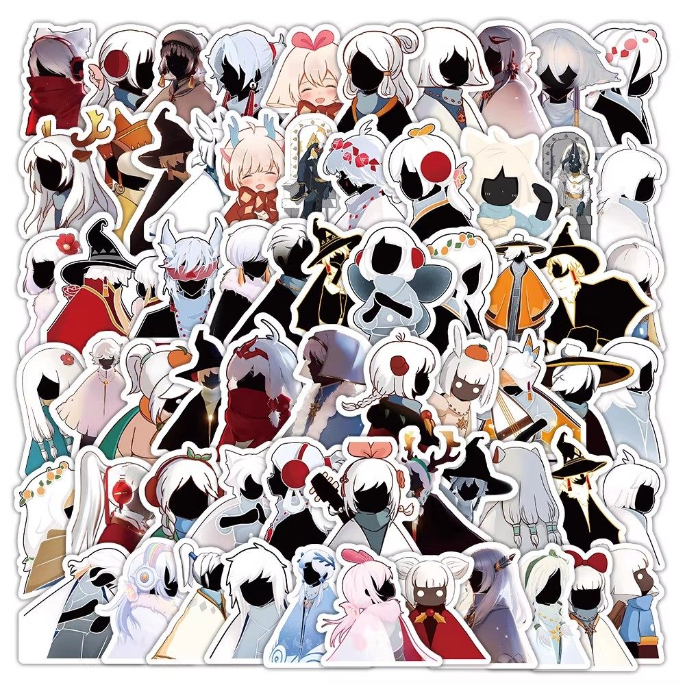 143张可爱光遇贴纸卡通创意表情包游戏周边diy装饰手机壳防水贴画