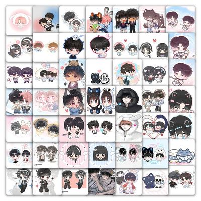 118张王橹杰穆祉丞贴纸Q版卡通TF家族橹穆 CP装饰手机壳防水贴画