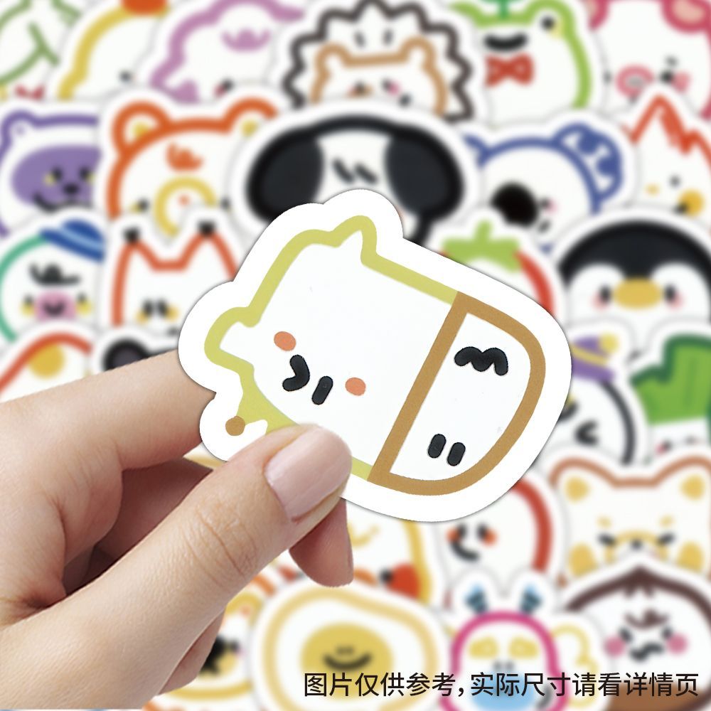 100张多巴胺动物气泡贴纸
