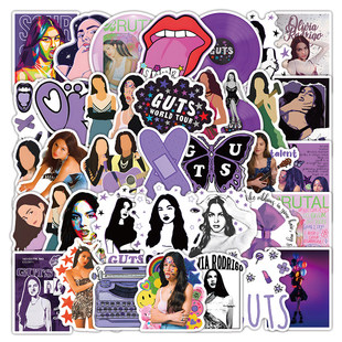 100张Olivia Rodrigo奥莉维亚·罗德里戈贴纸欧美流行音乐女歌手