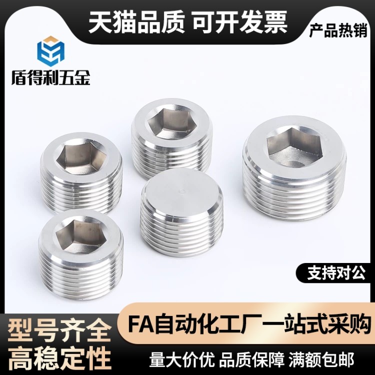 不锈钢带密封涂层型锥型沉头螺塞 堵头 MSWTSK J S 1 2 3 4 6 8