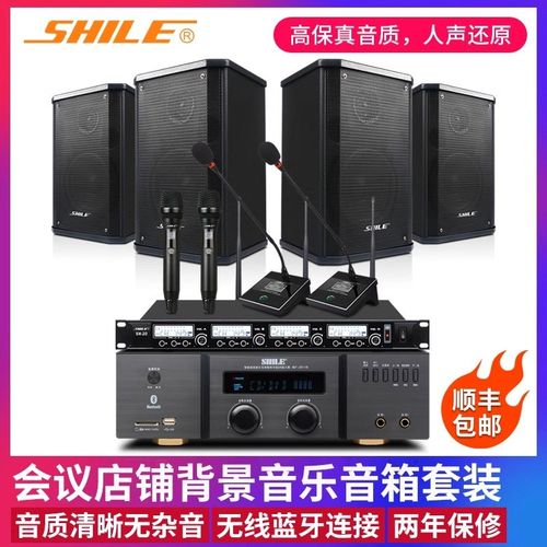 狮乐 BX中小型会议室壁挂音响培训室店铺背景音乐喇叭功放话筒