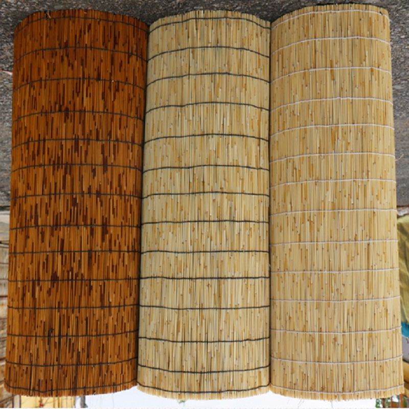 芦苇帘子遮阳草帘卷帘窗帘遮光做旧装饰帘隔断复古农家院茶馆定做