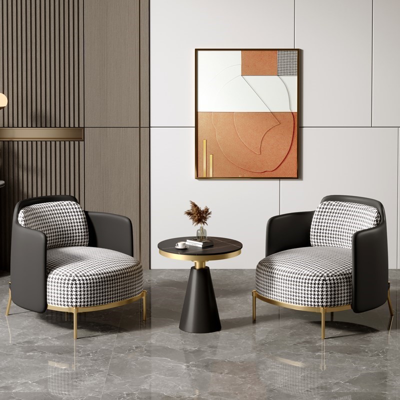 简约轻奢洽谈小户型阳台沙发桌椅