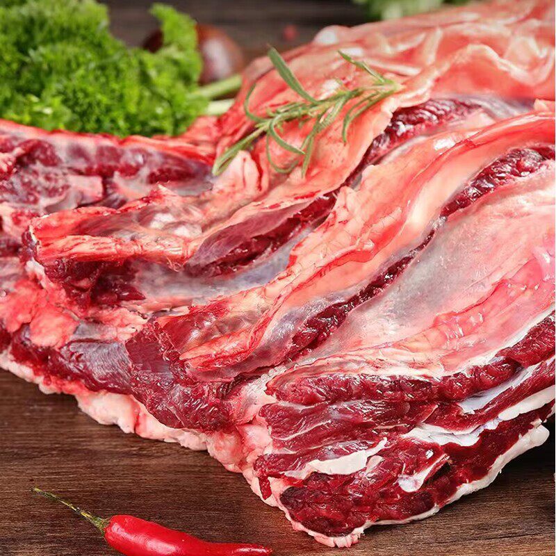 新鲜谷饲牛肋条4斤红烧清炖烧烤烤肉香煎烧烤 原切谷饲黄牛肉礼盒