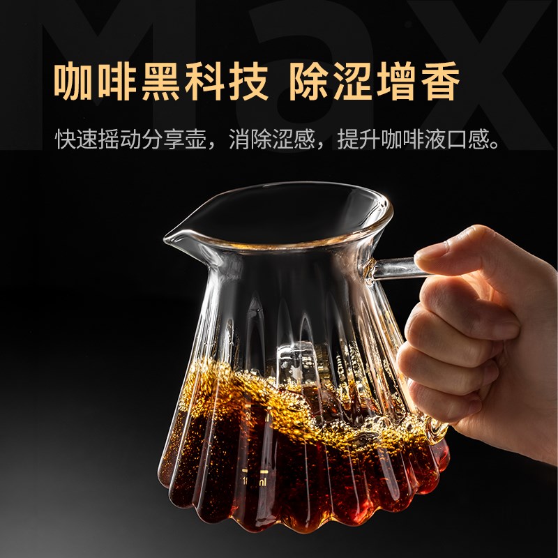 maxwin手冲咖啡滤杯咖啡蛋糕型V60过滤器分享壶家用咖啡器具套装
